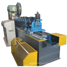 Slotted hole angle steel roll forming machine